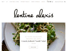 Tablet Screenshot of lentinealexis.com